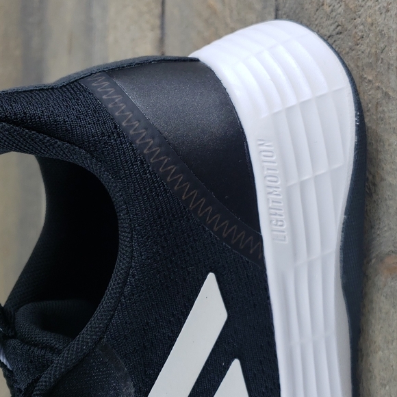 adidas QT Racer Sport Women's Running Everyday Sneaker Black/White - Picture 9 of 9